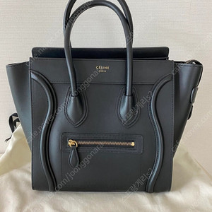 셀린느 CELINE 러기지 마이크로 금장 블랙