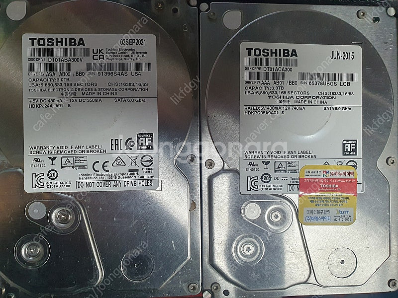 하드 3TB, 2TB, 1TB 등 각각 팝니다 3.5인...--0