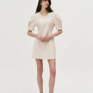 (새상품) 마론에디션 - Cream Cotton Mini Dress