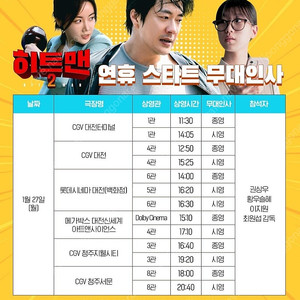 CGV 메가박스 8,000원 아이유 4DX 스크린X