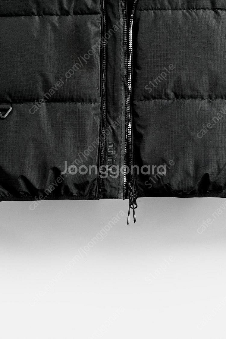[새상품] ZARA 남성 후드 패딩 점퍼 자라 블랙--3