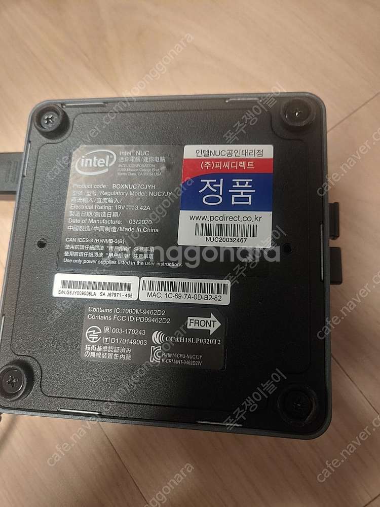 미니 본체 nuc7cjyh 베어본 PC--1
