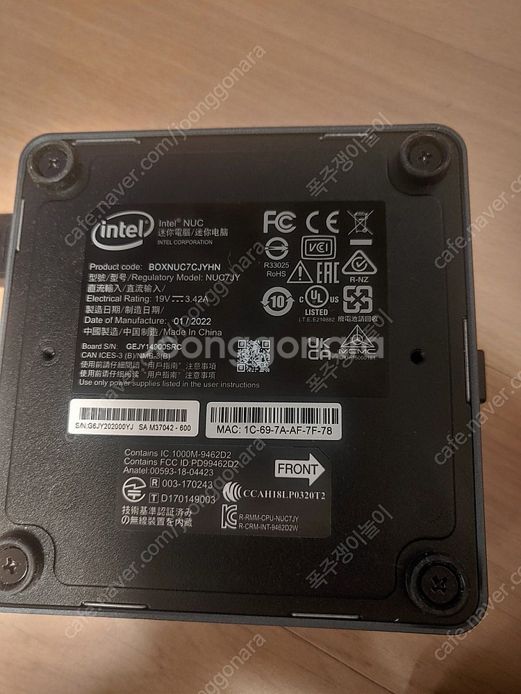 미니 본체 nuc7cjyh 베어본 PC--5
