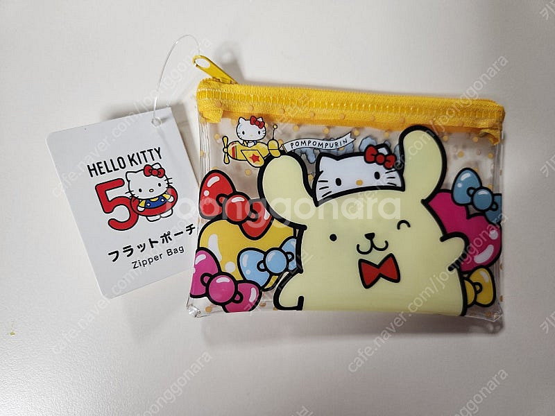 산리오 폼포푸린 굿즈 세트(키티 50주년 마그넷,파우치...--3