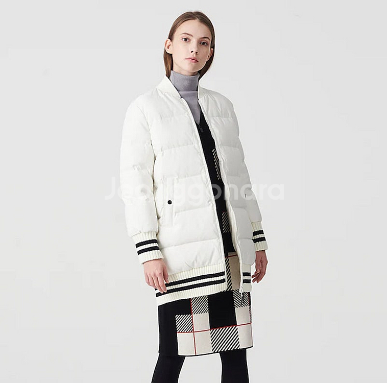 95) 빈폴 구스다운 하프패딩 점퍼 거위털패딩 자켓--0