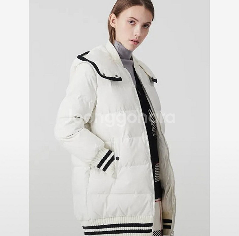 95) 빈폴 구스다운 하프패딩 점퍼 거위털패딩 자켓--1