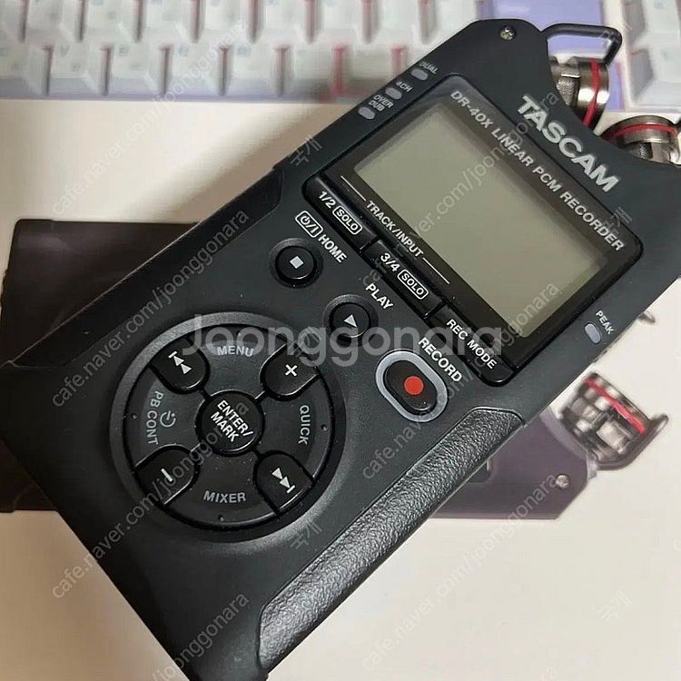 타스캠 TASCAM DR-40 ASMR용 마이크--0