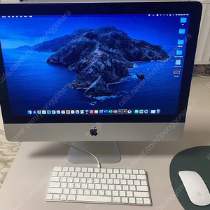 애플 iMac 아이맥 21.5인치 32기가 풀 구성 +유리 모니터 받침대