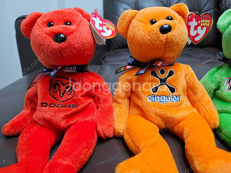 TY 베어 Nascar 에디션 인형 (세트 택포)--1