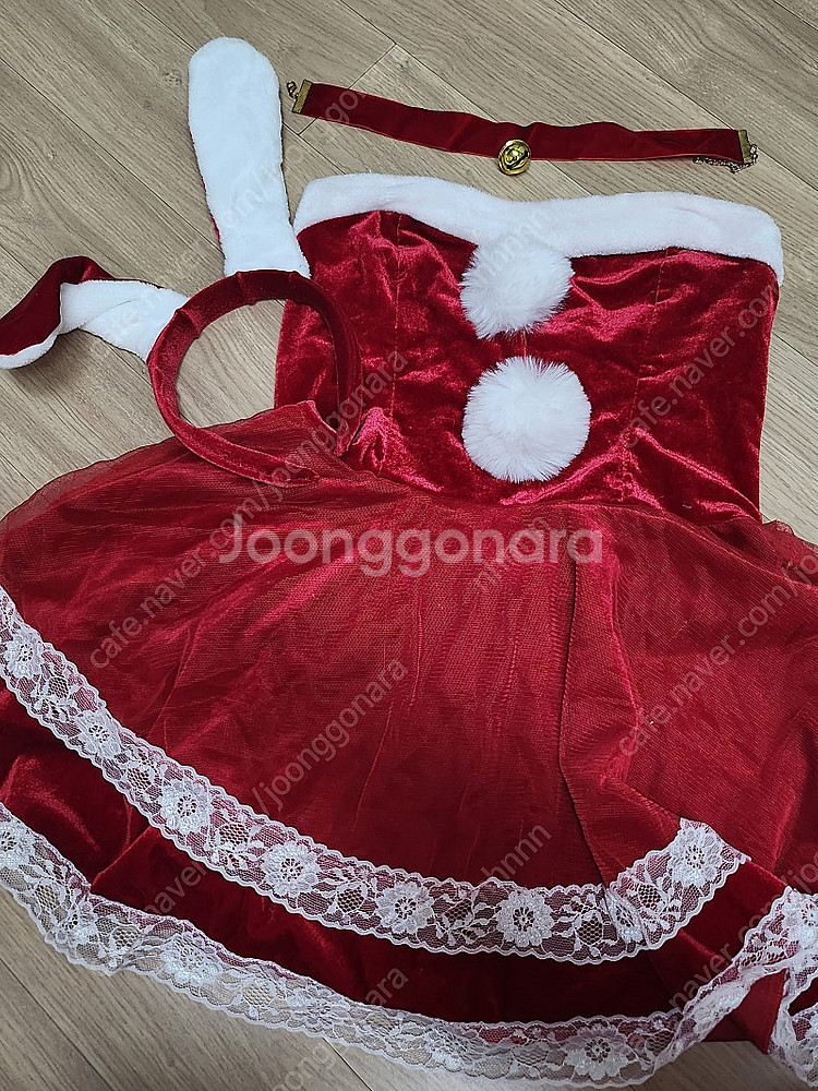 코스프레 산타걸 원피스+산타망토--0