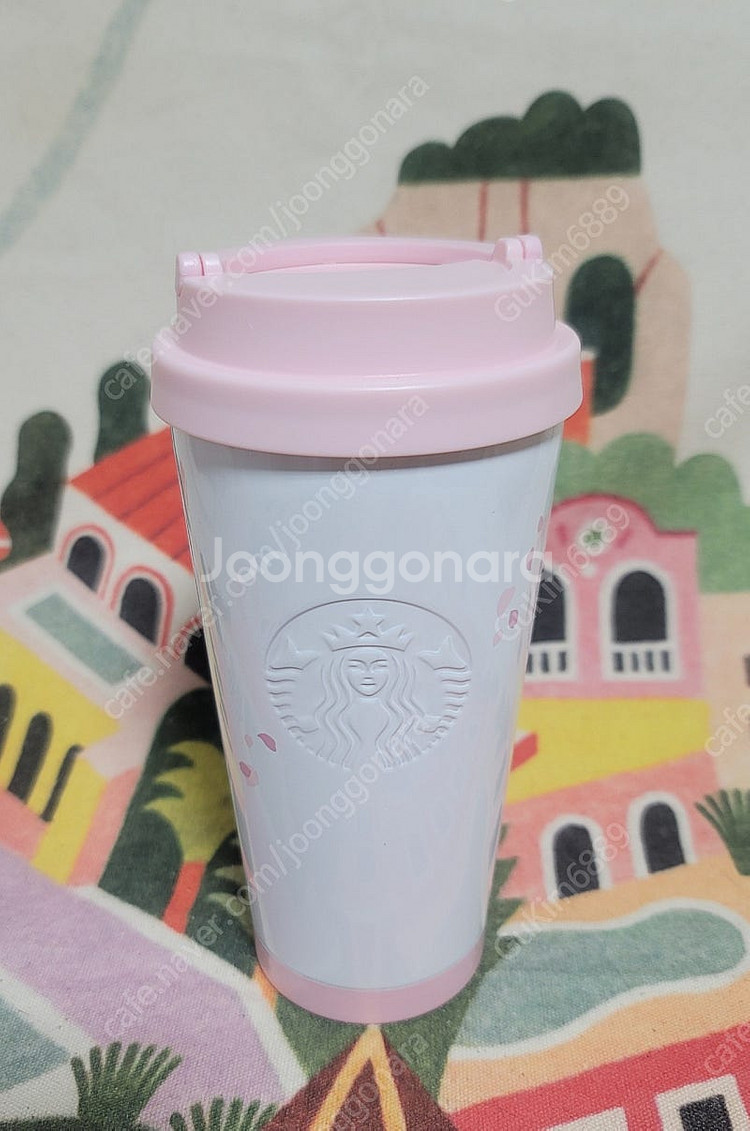 스타벅스 SS 핑크 블라썸 엘마 텀블러 473ml--0