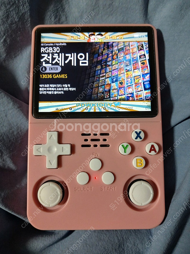 휴대용 레트로 게임기 R36S 살몬핑크 64G--0