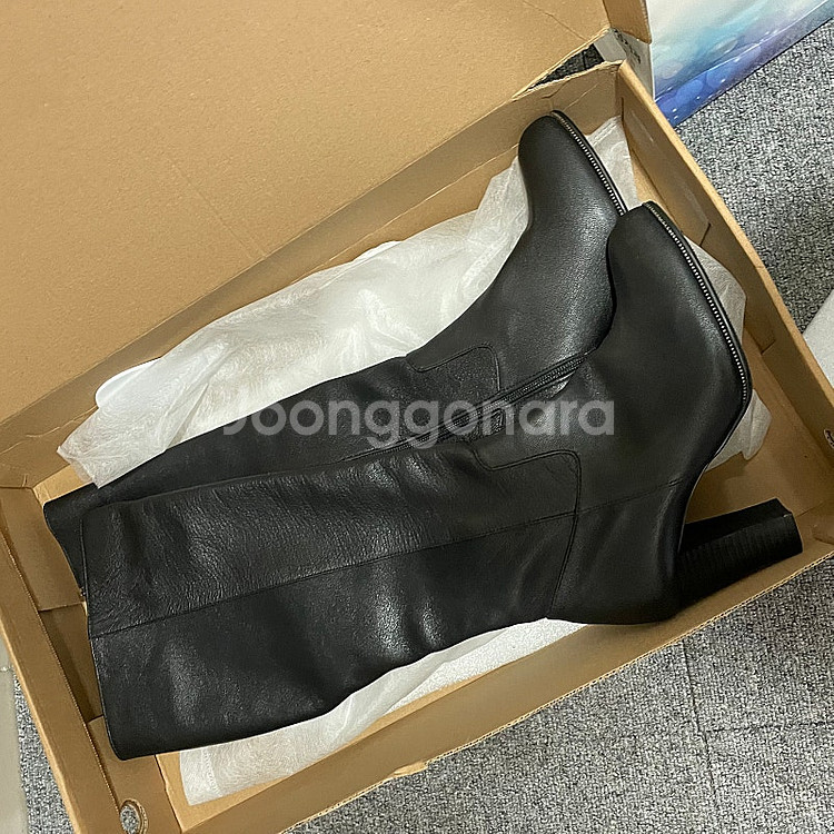 천연가죽 롱부츠 245--1