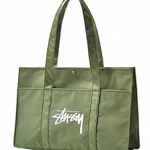 스투시 토트백 숄더백 에코백타입 미개봉 새거 stussy 카키