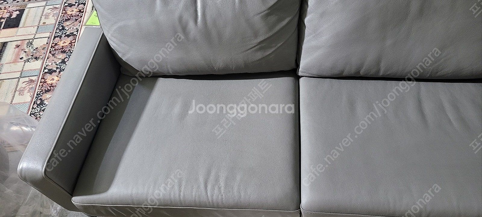 *판매* 자코모 모네 이태리 천연 통가죽 3인 소파 급...--6