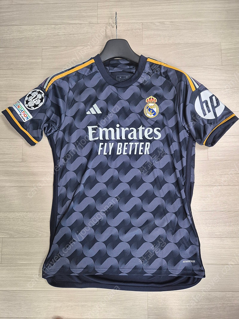 Adidas Real Madrid 2023/24 Away Jersey IJ5901 US Sizing 벨링엄 마킹 풀패치 레알마드리드 음바페 비니시우스 벤제마 축구 유니폼 레플리카