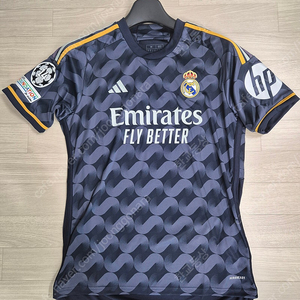 Adidas Real Madrid 2023/24 Away Jersey IJ5901 US Sizing 벨링엄 마킹 풀패치 레알마드리드 음바페 비니시우스 벤제마 축구 유니폼 레플리카