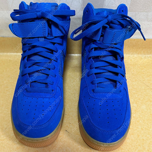 나이키 에어 포스 1 하이 하이퍼 코발트 블루 신발 운동화 농구화 265 사이즈 nike air force 1 high shoes cobalt blue US8.5