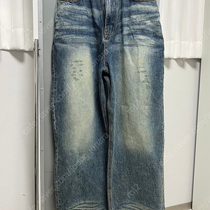 [S] 23FW STU Wide Denim Pants Mid Blue