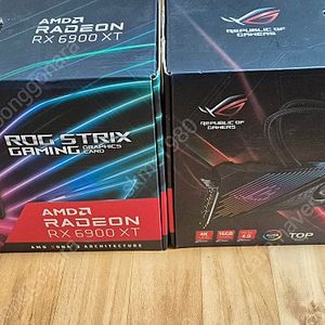 Rog Strix 6900xt LC 두개팝니다.