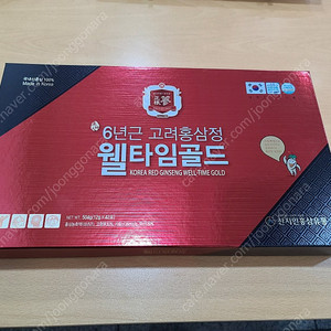 (미개봉 새제품) 6년근 고려홍삼정 웰타임골드 504g (12g X 42포) [원산지:국산]