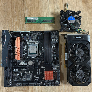 I5-6600 / GTX 750TI / B150M Pro4 / 8GB RAM / 인텔 기본쿨러