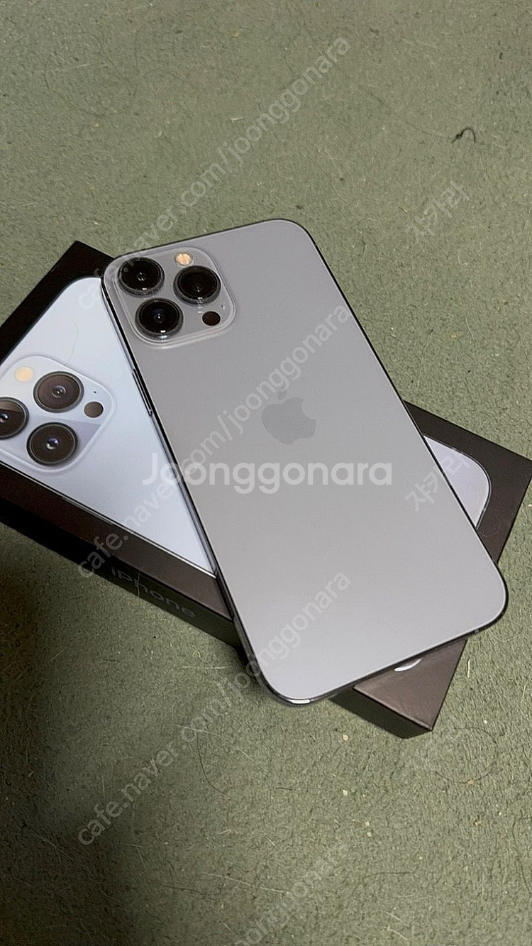 아이폰13 프로맥스 256gb 시에라블루 / 박스o 정...--2