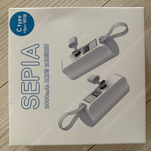 C type/8pin 듀얼보조배터리 5000mAh