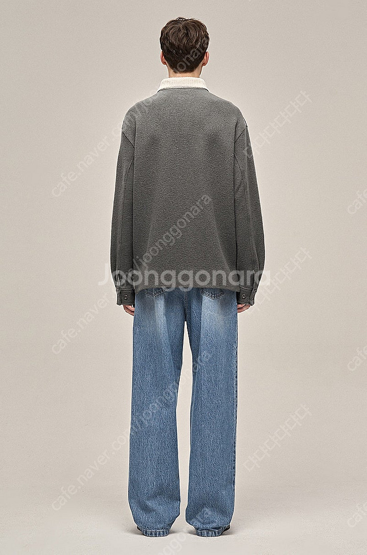 타임옴므 / 23fw 울 블렌드 부클 카라 니트/ 95--3