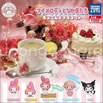 마이멜로디 40주년 가챠 5종 풀셋트--0