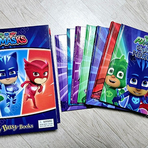 PJ Masks 피규어있는 원서 Busy book + 하드북원서 7권