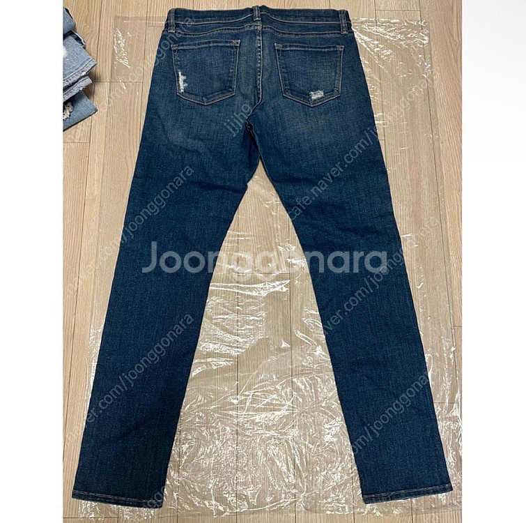 FRAME DENIM 디스트로이드 데님 스트레이트 진--1