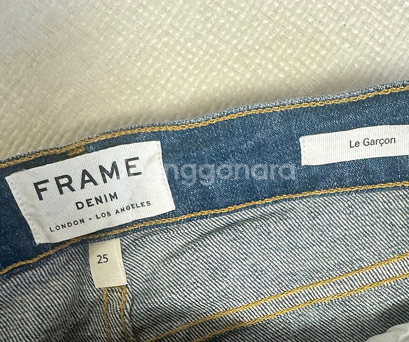 FRAME DENIM 디스트로이드 데님 스트레이트 진--8