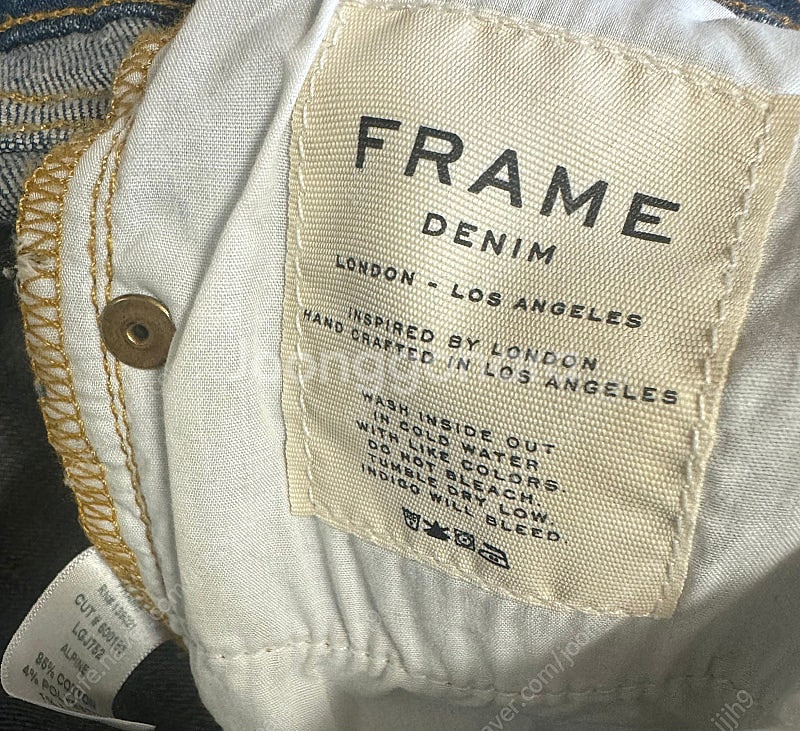 FRAME DENIM 디스트로이드 데님 스트레이트 진--9