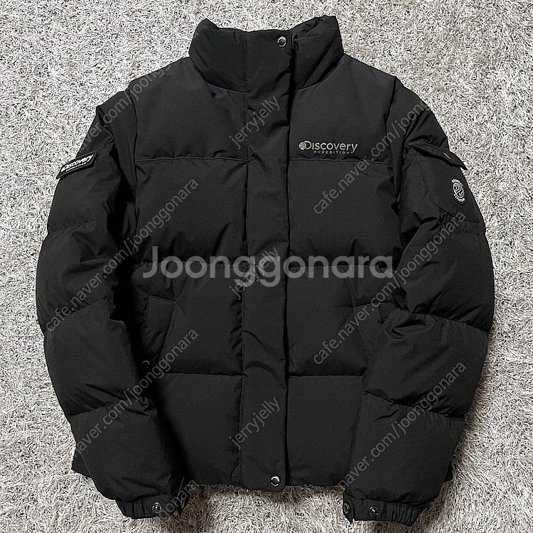 새상품 디스커버리 반슬리 숏패딩 블랙 85 (택포)--5
