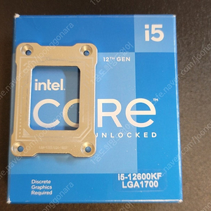 인텔 i5 12600KF cpu (LGA1700 소켓 가이드 증정)