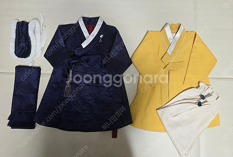 남아한복 노랑동다리 + 두루마기 2호 (큰아기 돌한복 ...--0