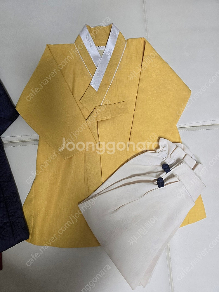 남아한복 노랑동다리 + 두루마기 2호 (큰아기 돌한복 ...--1