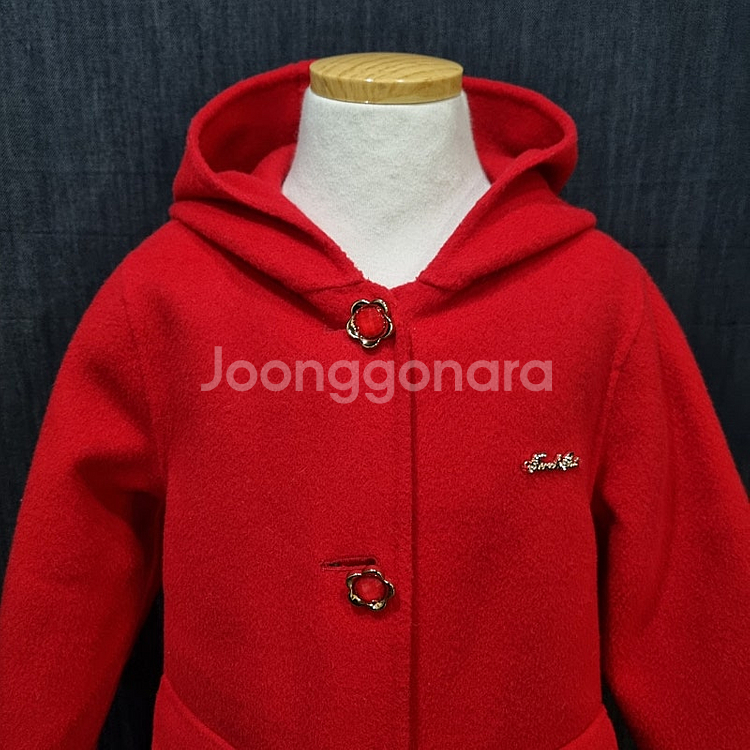 프랜치캣 여아동 핸드메이드 코트 120, (상태굿) 032906--1