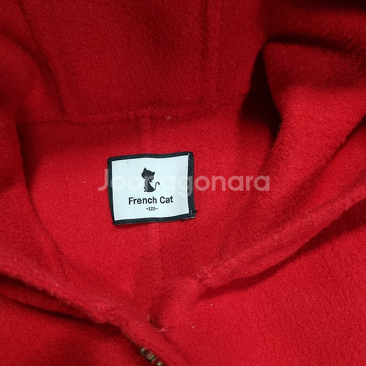 프랜치캣 여아동 핸드메이드 코트 120, (상태굿) 032906--4