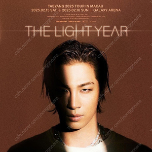 2月15日 (Sat) 太陽澳門演唱會VIP x1 TAEYANG 2025 TOUR［THE LIGHT YEAR］IN MACAU 태양 투어콘서트 마카오 2월 15일 VIP좌석 판매합니다