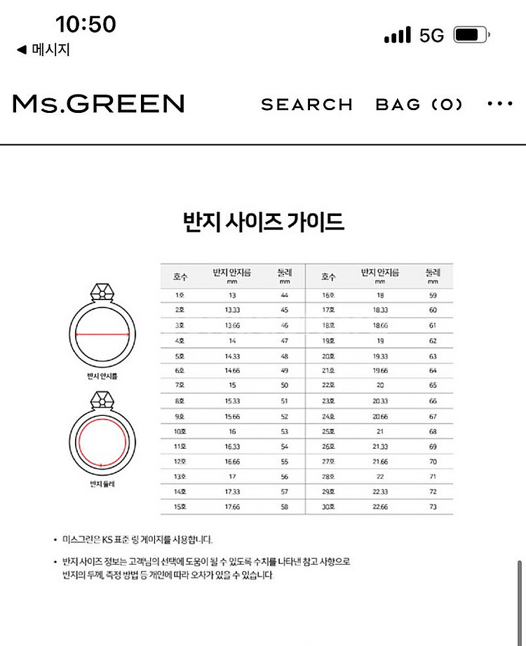 미스그린 승뮤즈 오로라링 (새제품)--7