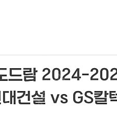 당일경기 현대건설 vs GS칼텍스 응원석 S01