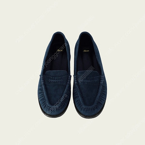 리본빛 로퍼 (Plin Suede Loafers Blue 1회 착용)