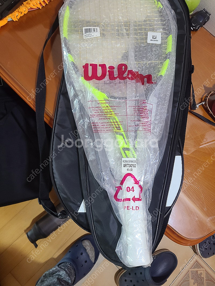 바볼랏 테니스라켓 퓨어애로우 팝니다 3.2회사용 보관뭉--2