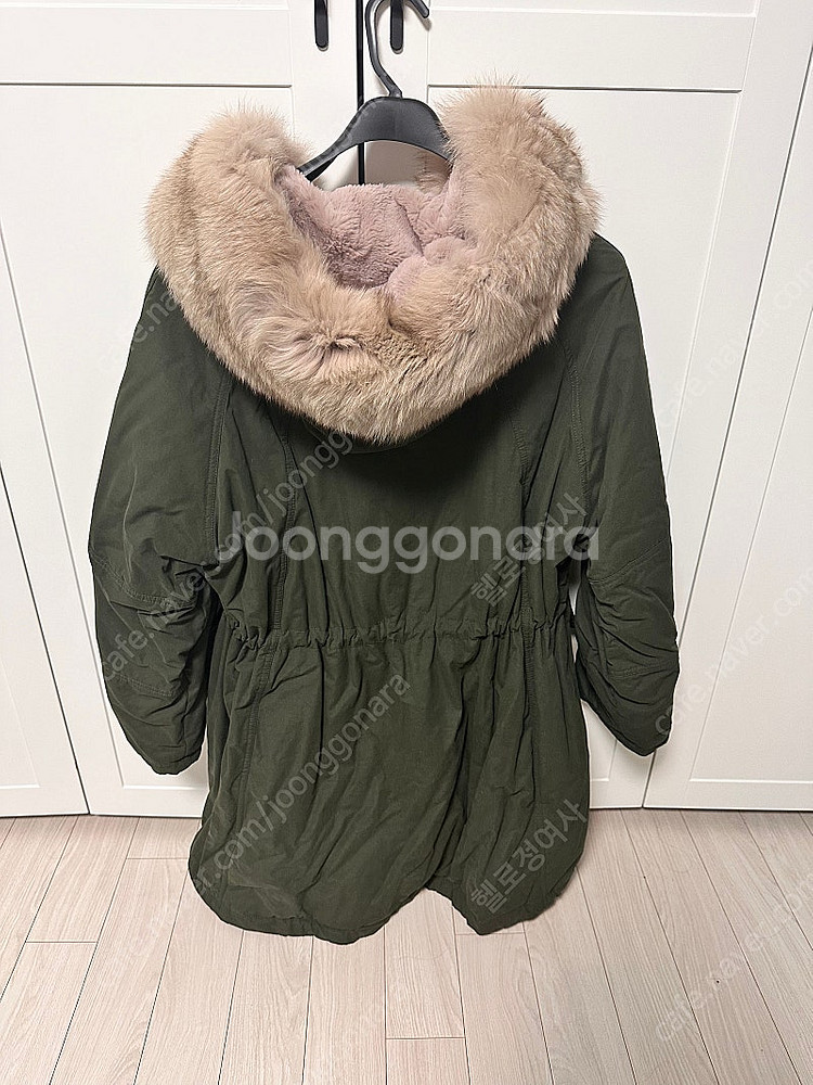 베네통 여우털야상--1