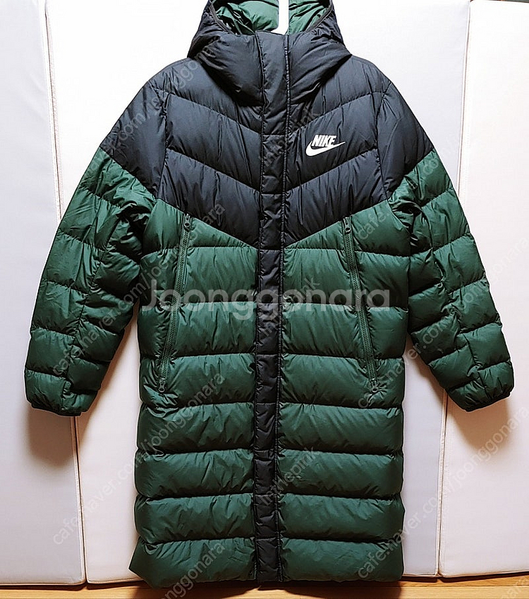 [L] 나이키 덕다운 롱패딩점퍼 블랙카키1149--0