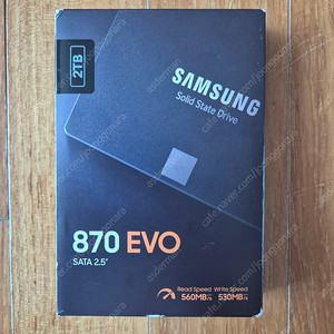 삼성정품 870 EVO 2TB SSD 팝니다.