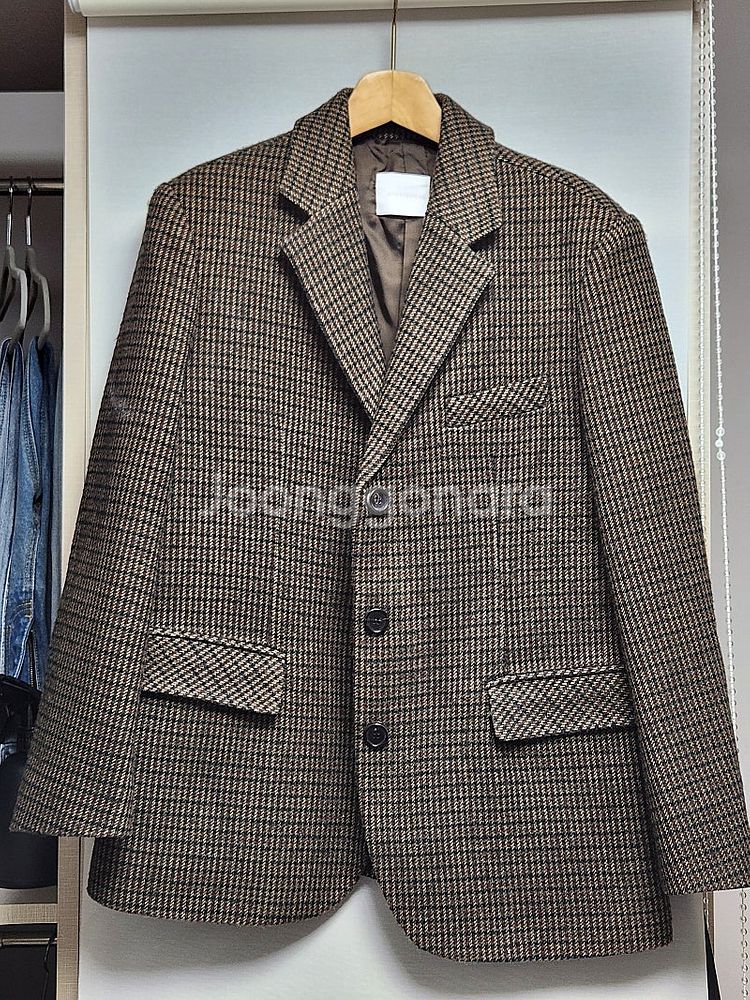 앤니즈 체크 울 자켓 Check wool jacket--6