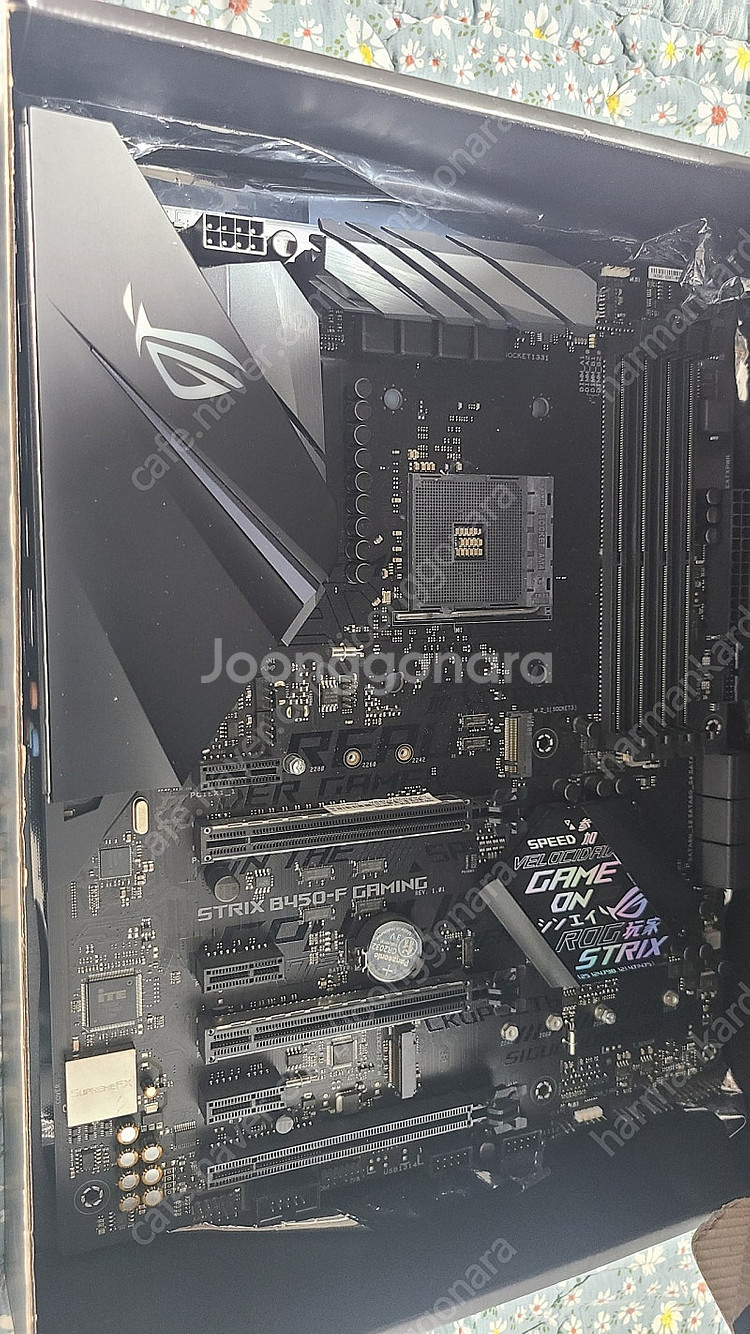 아수스 b450f 메인보드 팝니다(고장품)--0